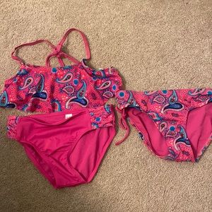 Justice 3 piece swim tankini